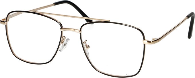 Spectrum Leesbril Vintage Piloot Metaal Goud/Zwart 1.00