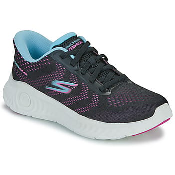 Skechers Go Walk Now Khloe Textile Damestrainers Zwart/Paars