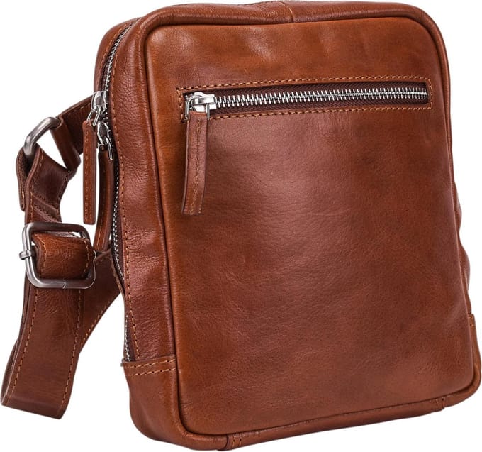 Leonhard Heyden Cambridge crossbody S 8 inch - Cognac