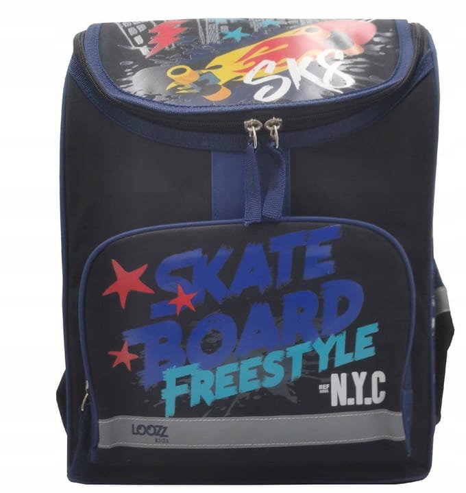 Rugzak Schooltas Skate Board 33x25x15 cm - Jongens