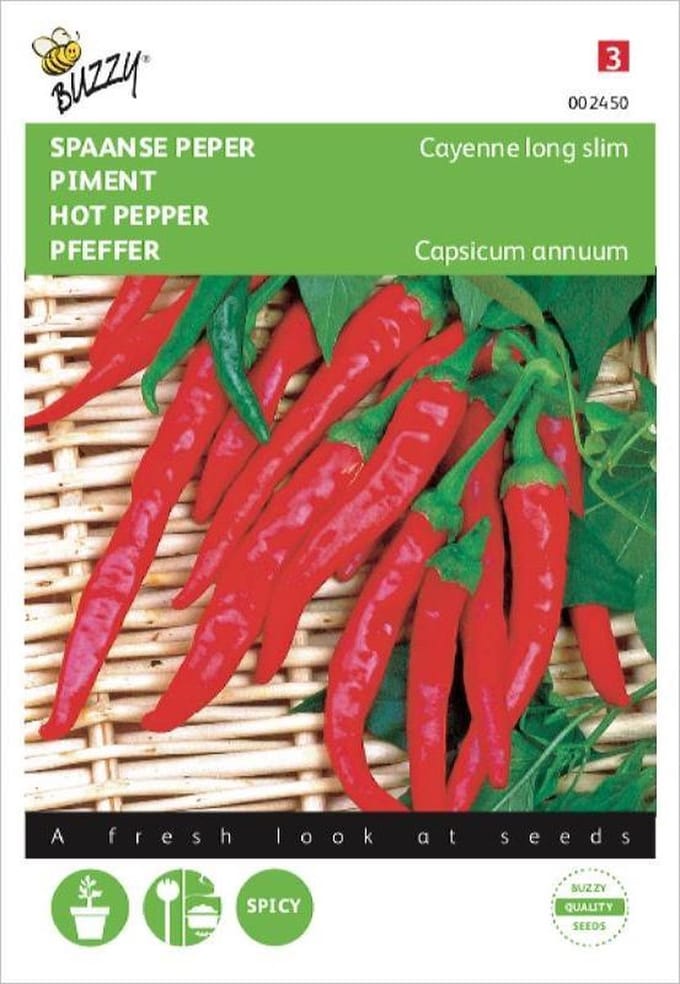 Buzzy® Spaanse Peper Cayenne long slim