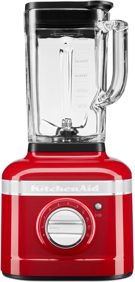 KitchenAid Blender 5KSB4026ECA - Artisan - Glazen kan van 1,4 L - 1200W - Smoothie maker - Rood
