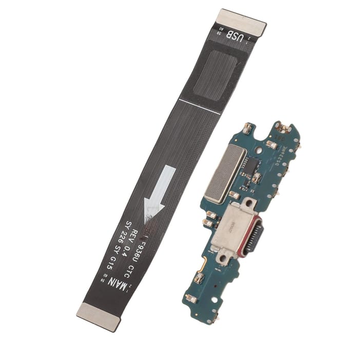 Telefoon Oplaadpoort Dock Connector USB met Hoofdbord Aansluiting Flex Kabel Reparatiegereedschap voor black