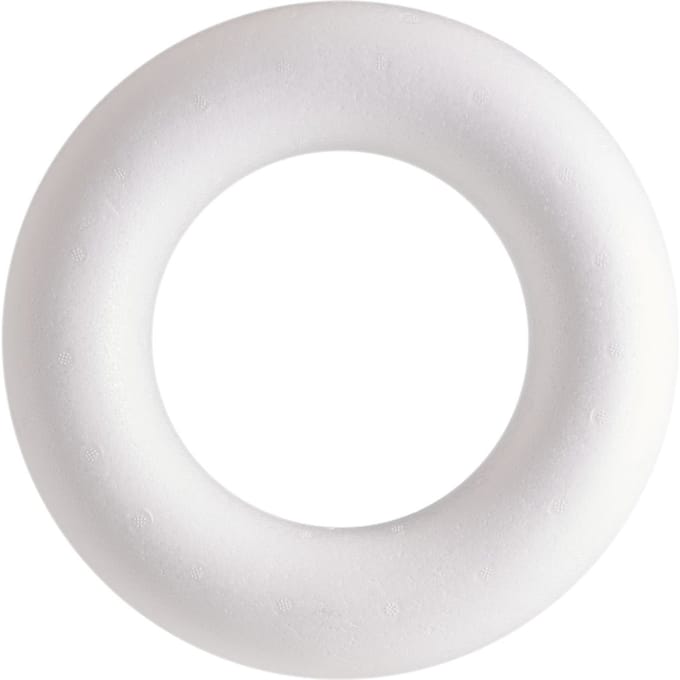 Piepschuim ring plat, (Romeins), Ø 25 cm