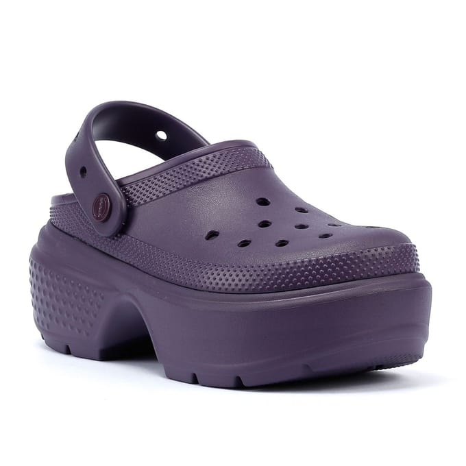Crocs Stomp damesklompen donker Iris