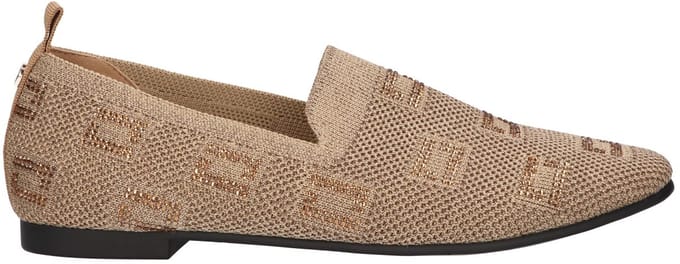 La Strada Loafer Goud Knitted - Damesschoenen - Maat - 36