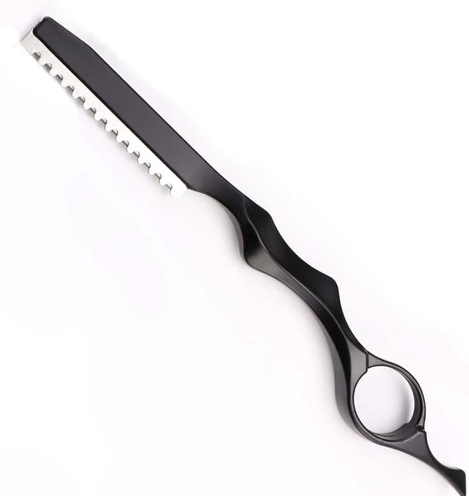 Cuhostki 1 Stuk - Uitdunmes - Kappersmes - Haar Snijmes Zwart Super Licht Professioneel Haar Styling