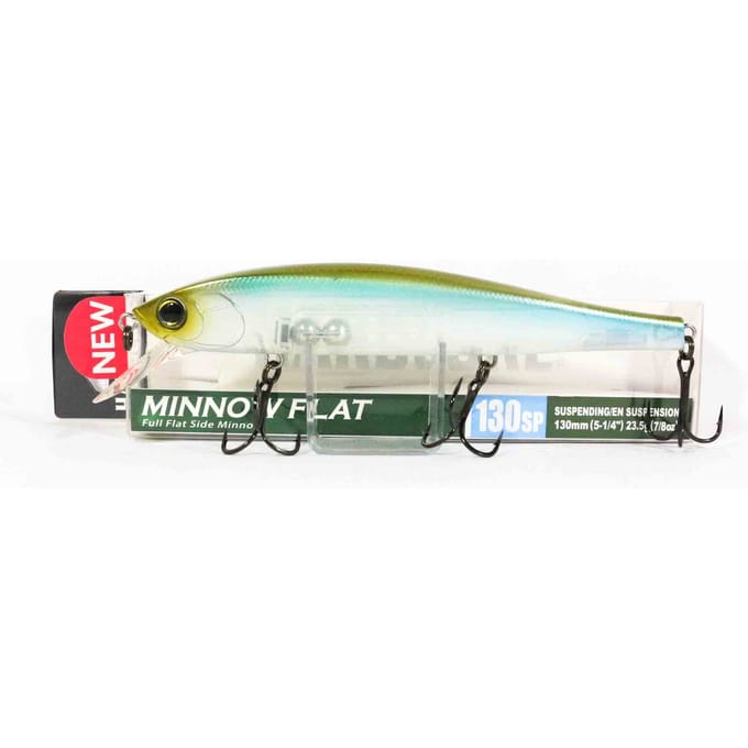 Yo Zuri Duel Hardcore Minnow Flat 130SP Suspend Lure R1381-GSPS (7040) white