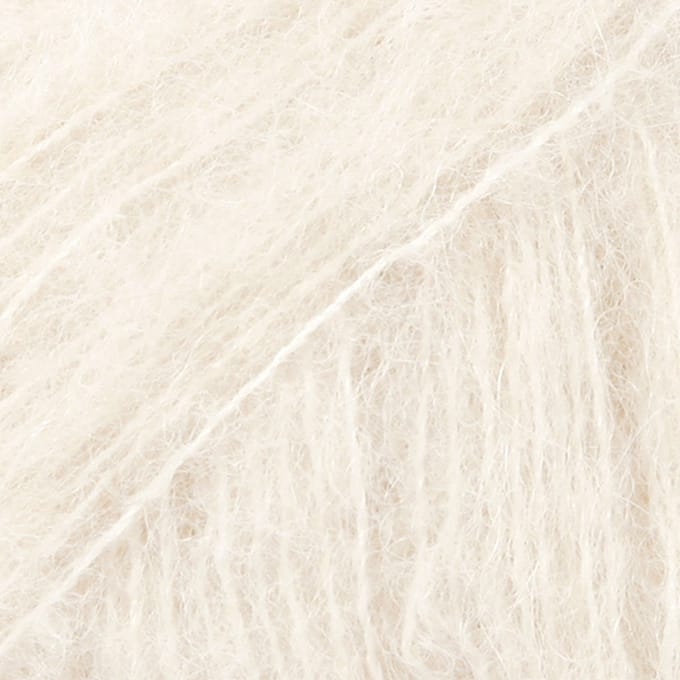 DROPS Brushed Alpaca Silk Uni Colour - 01 naturel - Wol Garen