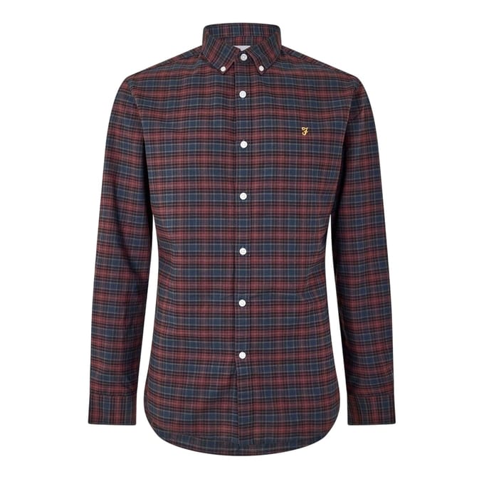 Farah Heren Carway Regular-overhemd (Rood)
