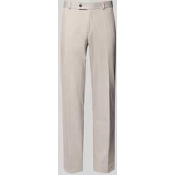 slim fit stoffen broek met viscose model 'Paco'