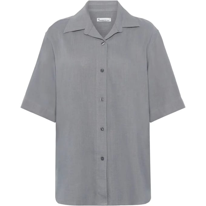 Dameshemd KnowledgeCotton Apparel Loose Linen-mix