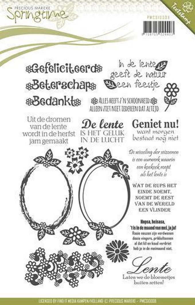 Clearstamp -  Precious Marieke - Springtime - Tekst