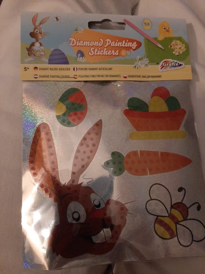 Kinder Diamond paintingsetje Paas stickers