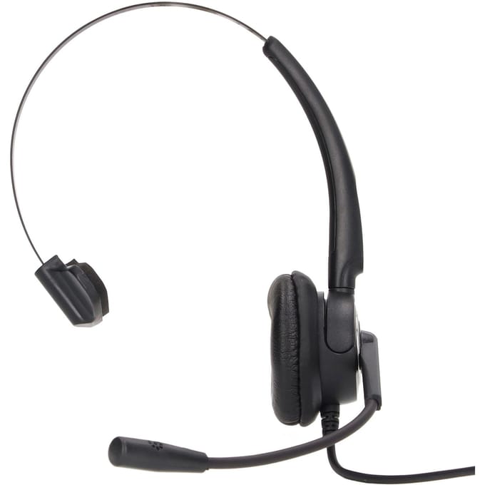 Casque de trafic Réduction du bruit Ergonomique Réglable Appel Ultra Clair Plug and Play Casque RJ9 avec Microphone