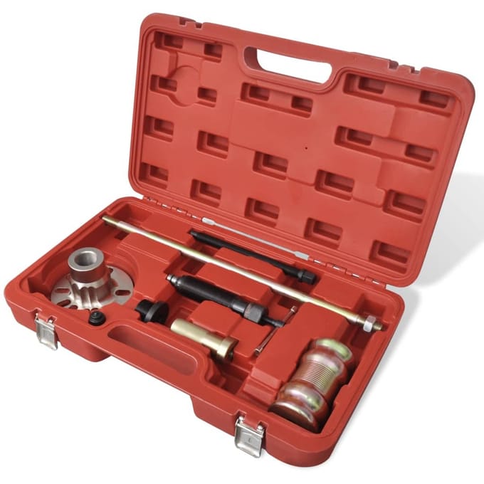 vidaXL Hydraulische wielnaaftrekker met hamer set 10 ton
