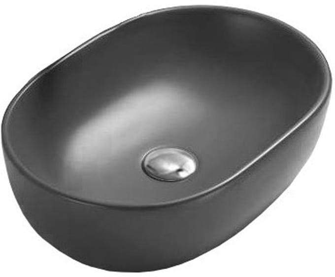 Mexen Viki opzetwastafel 48 x 35 cm, donkergrijs mat - 21054871
