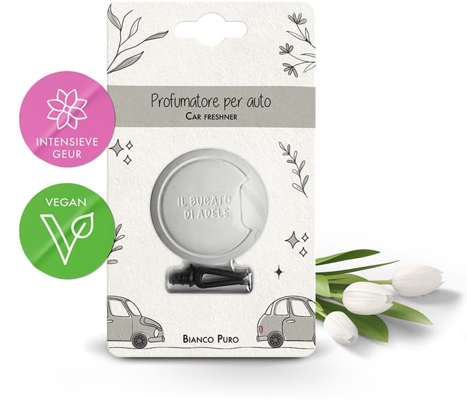 Il Bucato di Adele Autoparfum - Auto Geurverfrisser - Deocar Bianco Puro