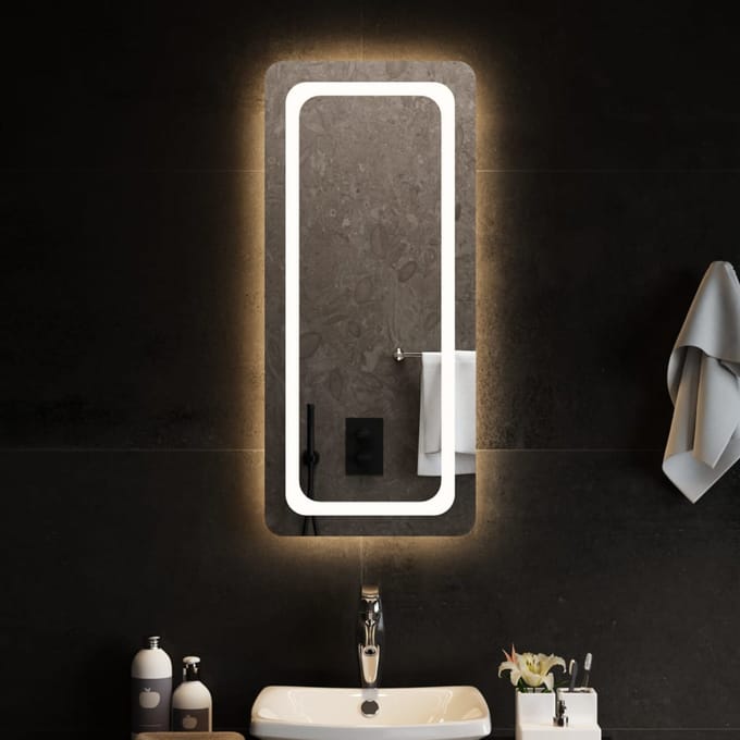 vidaXL - Badkamerspiegel - LED - 40x90 - cm
