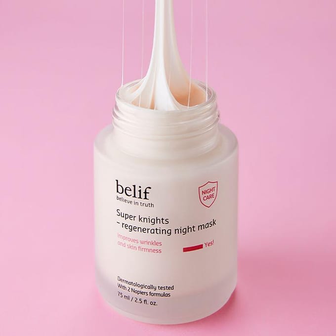 [geloof] Super Knights Regenerating Night Mask 75ml white
