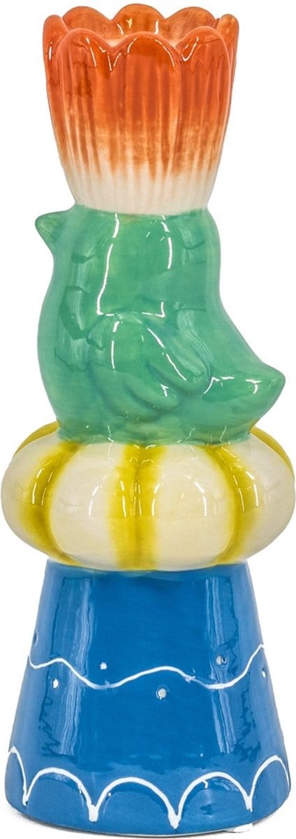 Kaarsenstandaard vogel met tulp | kandelaar