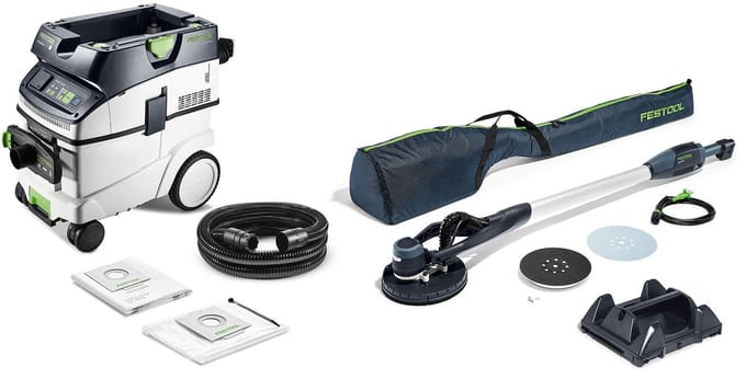 Festool langnek schuurmachine en stofzuigerset PLANEX LHS-E 225/C...