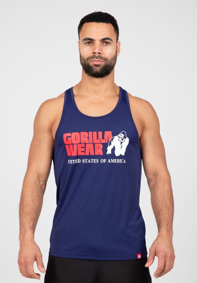 Gorilla Wear Classic Training Tank Top - Marine blauw - 4XL