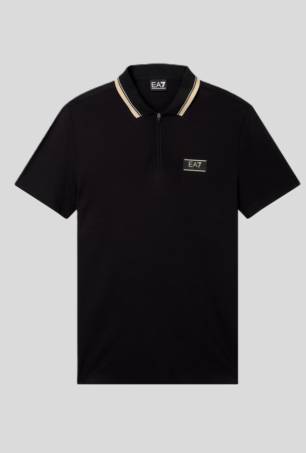 polo premium label man zwart