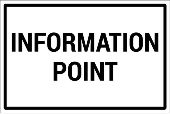 Information point sticker | 30 x 20 cm