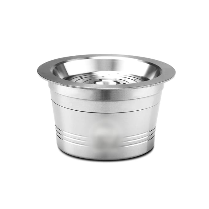 Herbruikbare Koffiecapsules van Roestvrij Staal Herbruikbare Koffiecapsule Beker Filter Compatibel met Cafissimo zilver