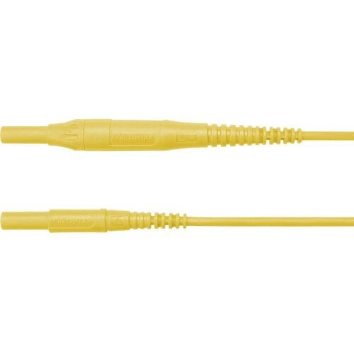 Schützinger MSFK B441 / 1 / 100 / GE Meetsnoer Stekker 4 mm Stekker 4 mm Geel 1 stuk(s)