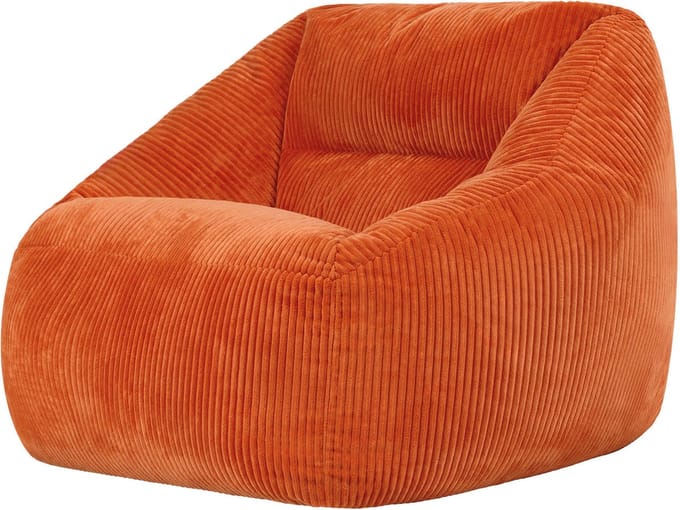 icon - Natalia XL Zitzak Fauteuil - Ribfluweel - Terra-oranje