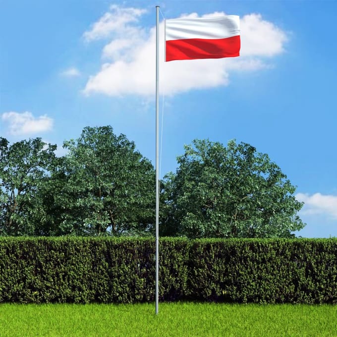 Vidaxl Drapeau de la Pologne, 90X150 Cm