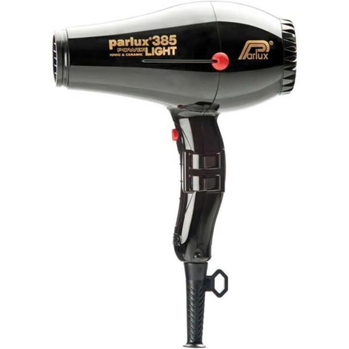 PARLUX Sèche-cheveux - 385 Power Light Ionic et Ceramic - Débit d'air 79 m/h - 2150 W - Noir noir