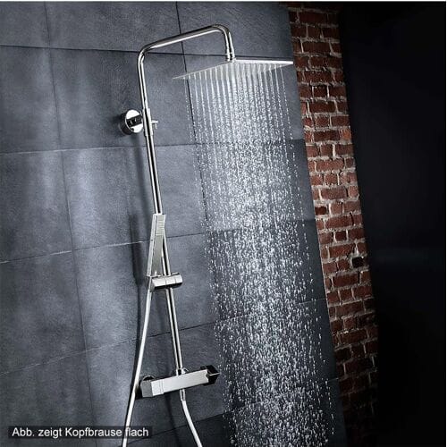 HSK Shower-Set Model RS 500 Thermostat angular, overhead shower super flat