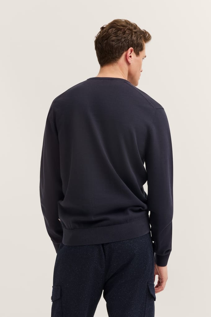 Bugatti Herren Trui met comfortabele snit