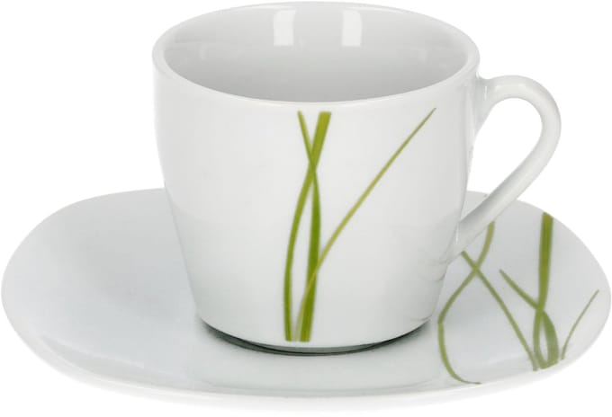 Espressokopje met Bali espressoschotel