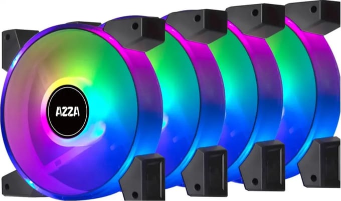 AZZA Hurricane II - case fan - Case ventilator - 120mm - Black