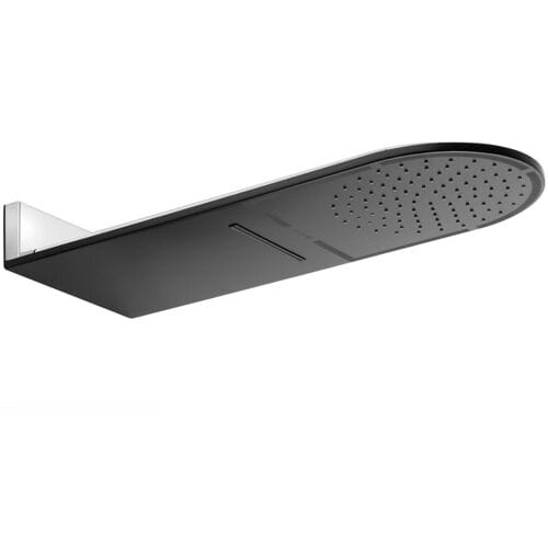 Kludi A-QA black shower head rain / surge rounded 30 cm 6488087-00