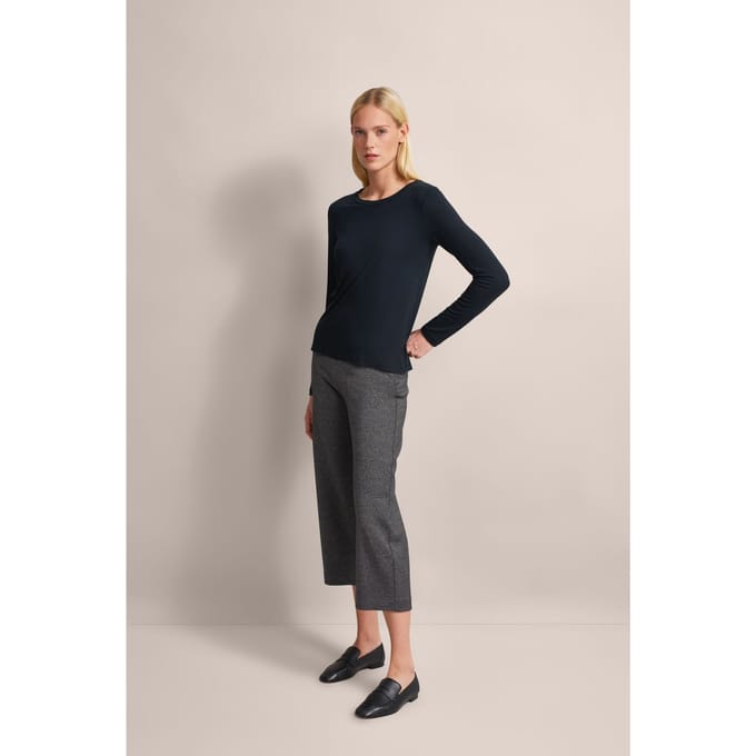 Bugatti Damen Shirt met lange mouwen in zachte modal