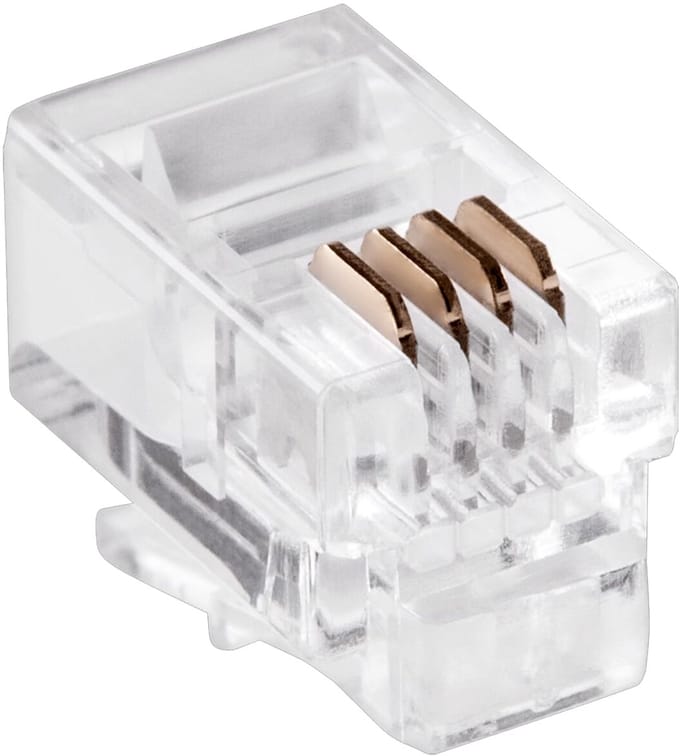 Orbit Electronic RJ11 Connector - 4P 4C - 10 stuks