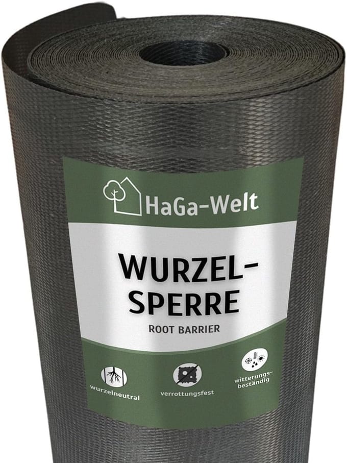 Robuuste Wortelbegrenzer voor Tuin en Gazon - 60 cm Breed Bamboewortelblok