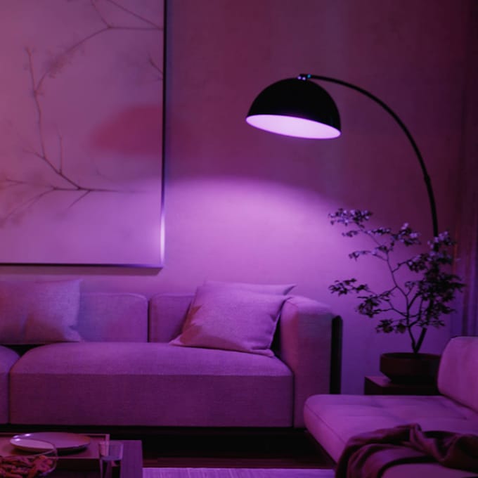 Pack de 2 ampoules LED connectées A60 - PHILIPS HUE - Lumiere blanche - Culot E27 - 6W - 1000-2000k - 810 lumens