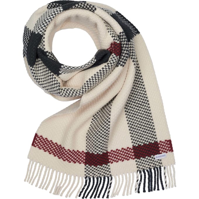 Burberry wollen sjaal crème