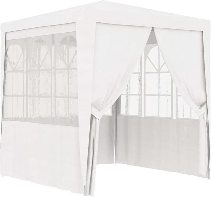 Professioneel paviljoen - Tuintent Partytent - Feestjes en buiten - Waterdicht en straalbestendig - 2 x 2 m - Wit