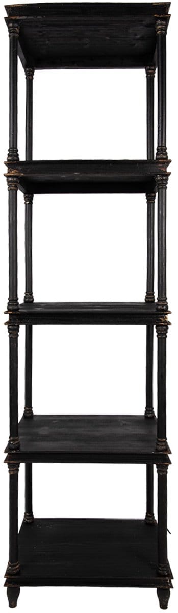Clayre & Eef Kast 55x40x210 cm Zwart Hout