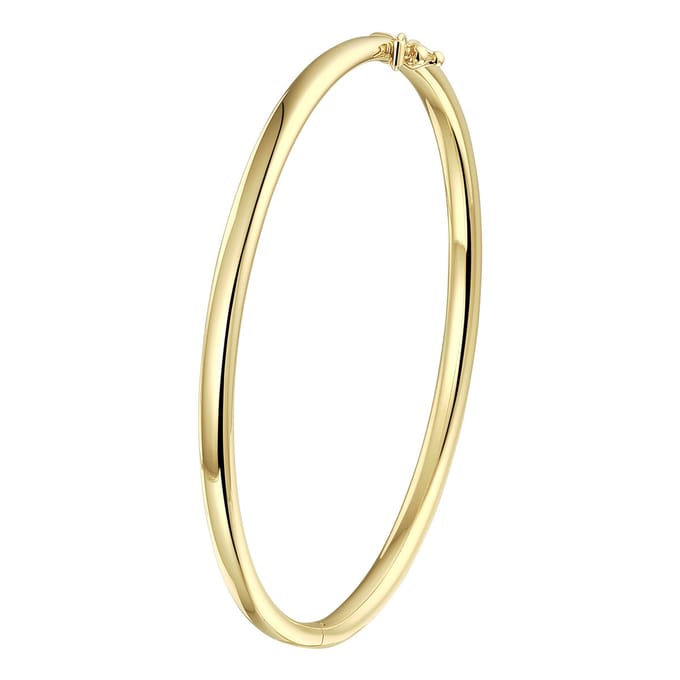 Geelgouden Bangle scharnier ovale buis 4 x 60 mm 4023293