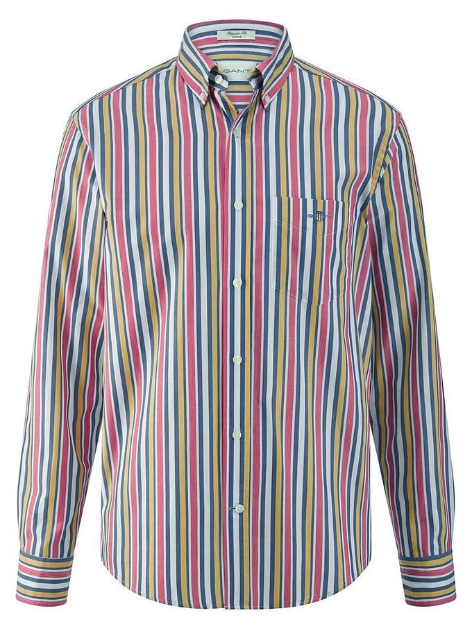 Gant Overhemd Multistripe Poplin Button-Down Multicolor / male