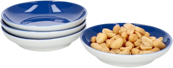 Set van 4 platte kommen 10cm indigo blauw Doppio - Ritzenhoff 64247