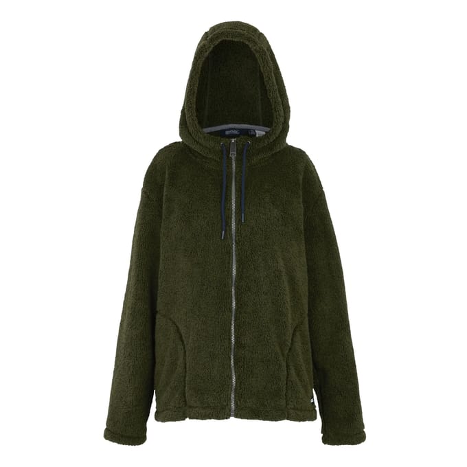 Orielle fluffy isolerend fleece vest met capuchon voor dames